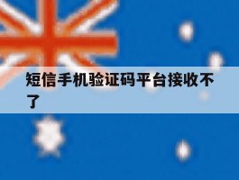 短信手机验证码平台接收不了