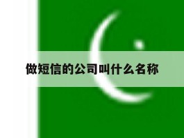 做短信的公司叫什么名称