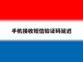 手机接收短信验证码延迟